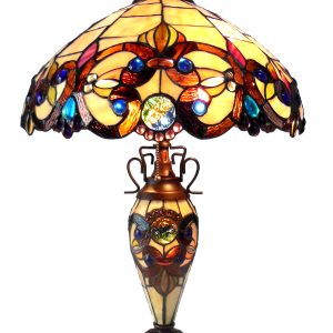 CH18648IV18-DT3 Double Lit Table Lamp